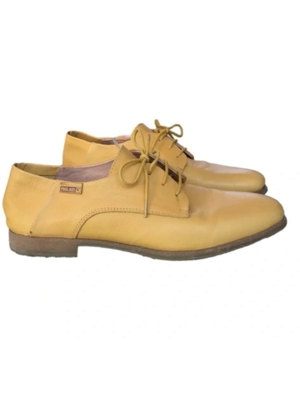 Pikolinos Yellow Leather Oxfords Flats Loafers women’s shoes 41/ 10-10.5
